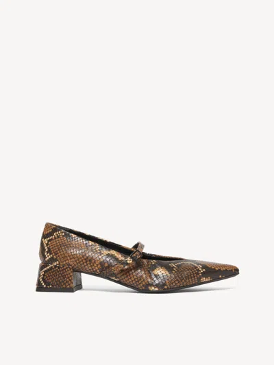 M. Gemi The Loriana 35mm In Brown Python Print