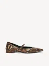 M. Gemi The Loriana In Brown Python Print Nappa