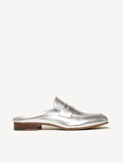 M. Gemi The Sacca Donna Mule In Silver