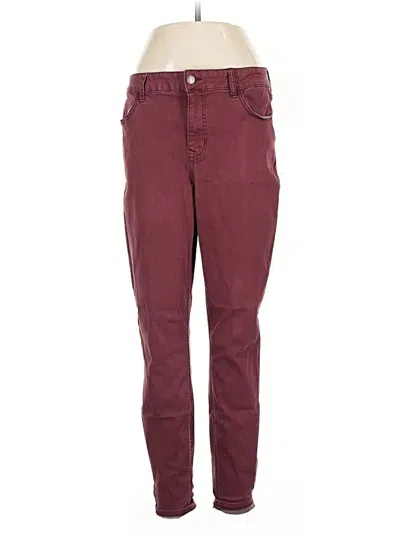 Pre-owned M Jeans By Maurices Casual Pants In Burgundy