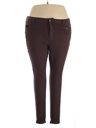Pre-owned M Jeans By Maurices Jeggings In Brown