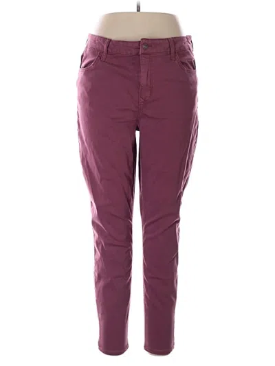 Pre-owned M Jeans By Maurices Jeggings In Burgundy