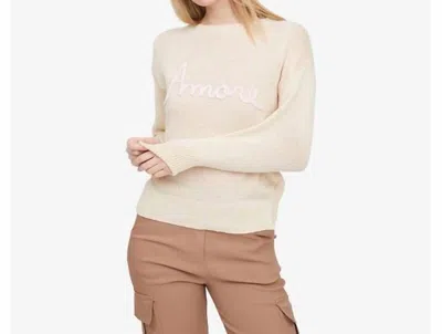 M Made In Italy Amore Sweater In Oat In Neutral