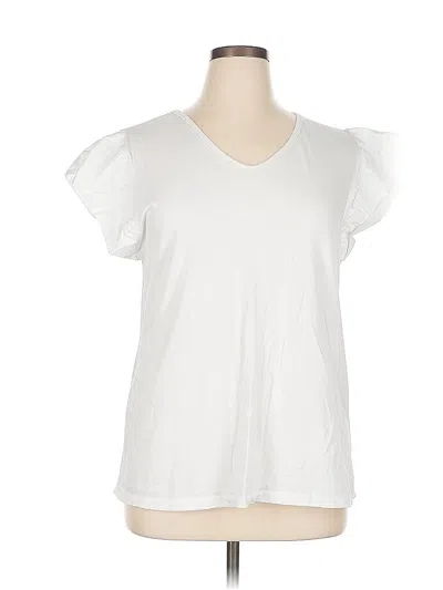 Pre-owned M Made In Italy Short Sleeve T-shirt In White