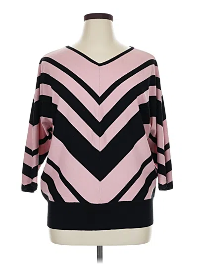 Pre-owned M Magaschoni 3/4 Sleeve T-shirt In Pink