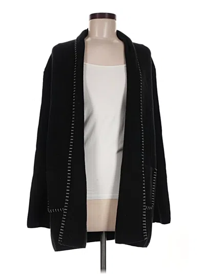 Pre-owned M Magaschoni Cardigan Sweater In Black