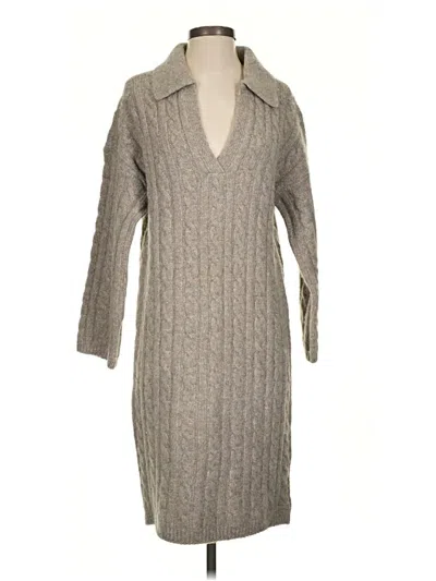Pre-owned M Magaschoni Cardigan Sweater In Gray