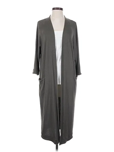 Pre-owned M Magaschoni Cardigan Sweater In Gray