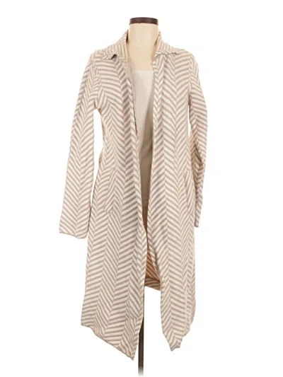 Pre-owned M Magaschoni Cardigan Sweater In Tan