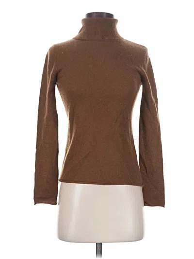 Pre-owned M Magaschoni Cashmere Pullover Sweater In Brown