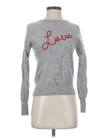 Pre-owned M Magaschoni Cashmere Pullover Sweater In Gray