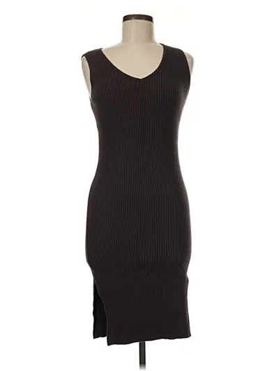 Pre-owned M Magaschoni Casual Dress In Brown