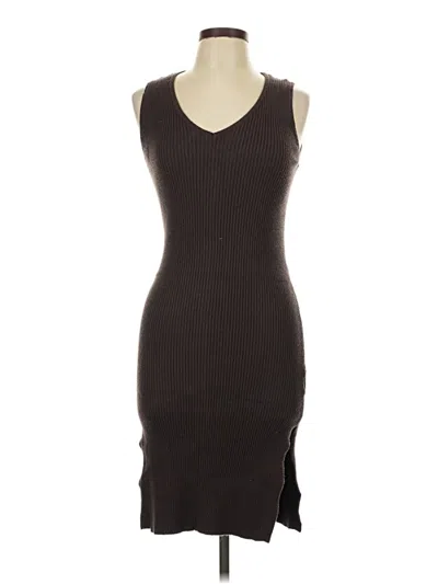 Pre-owned M Magaschoni Casual Dress In Brown
