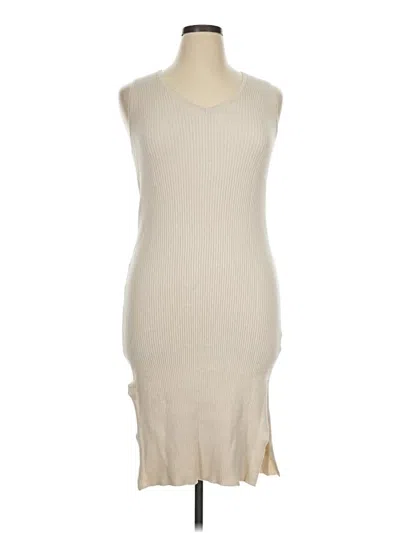Pre-owned M Magaschoni Casual Dress In Ivory