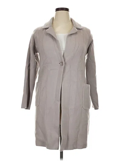 Pre-owned M Magaschoni Coat In Gray