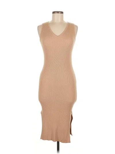 Pre-owned M Magaschoni Cocktail Dress In Brown