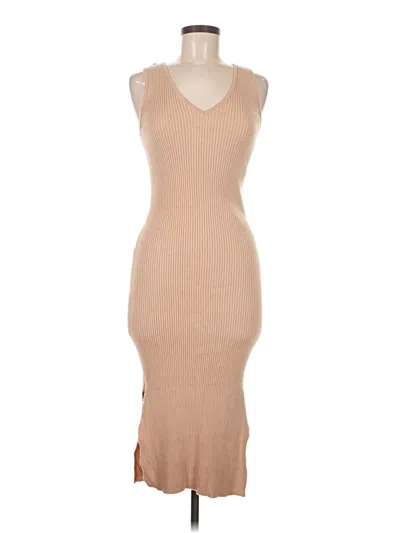 Pre-owned M Magaschoni Cocktail Dress In Brown