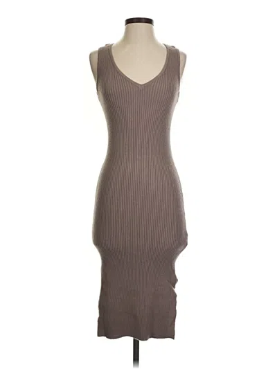 Pre-owned M Magaschoni Cocktail Dress In Brown