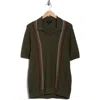 M Magaschoni Johnny Collar Knit Polo In Multi