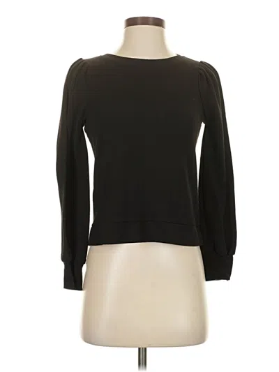 Pre-owned M Magaschoni Long Sleeve Top Black Boatneck Tops