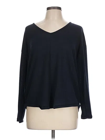 Pre-owned M Magaschoni Long Sleeve T-shirt In Black