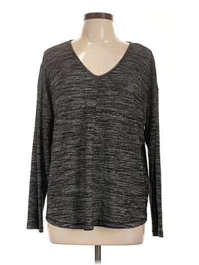 Pre-owned M Magaschoni Long Sleeve T-shirt In Gray