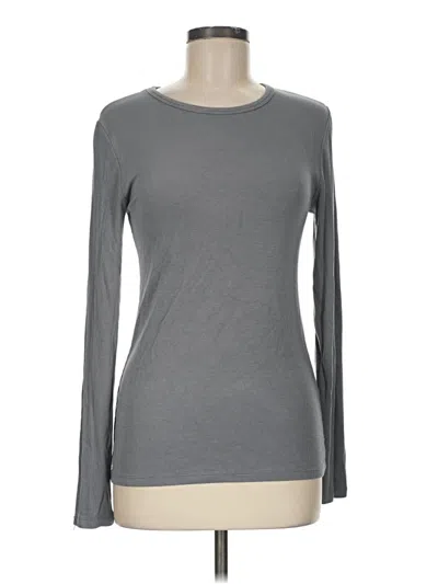 Pre-owned M Magaschoni Long Sleeve T-shirt In Gray