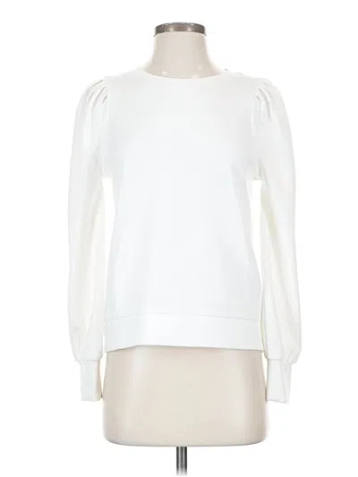 Pre-owned M Magaschoni Long Sleeve T-shirt In Ivory