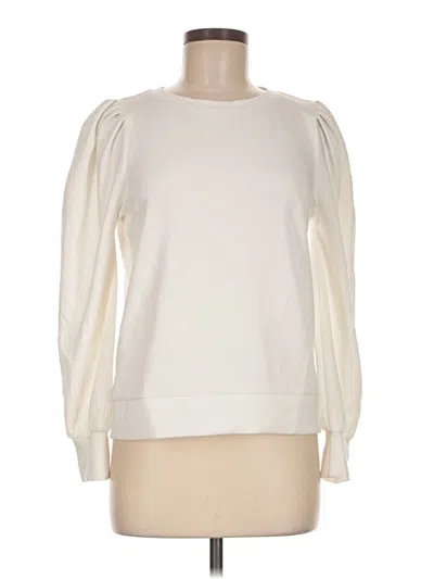 Pre-owned M Magaschoni Long Sleeve T-shirt In Ivory