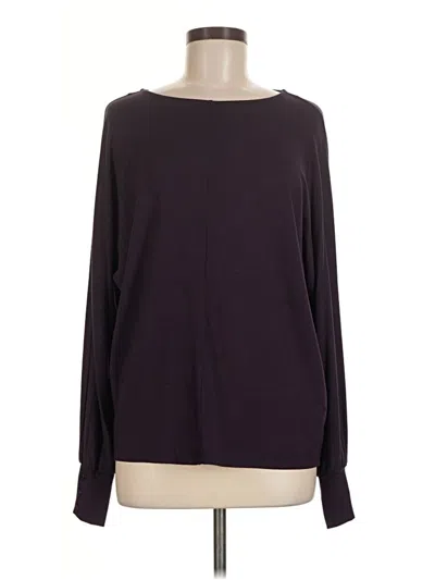 Pre-owned M Magaschoni Long Sleeve T-shirt In Purple