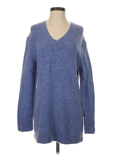 Pre-owned M Magaschoni Pullover Sweater In Blue