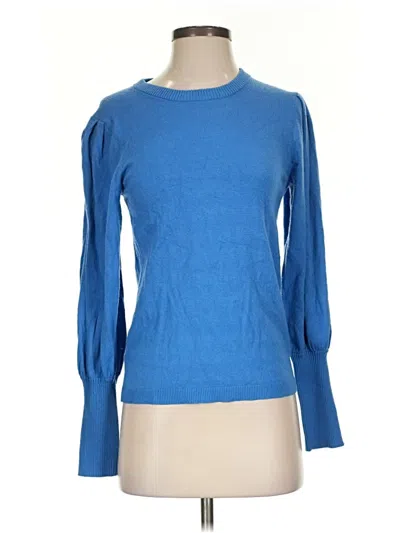 Pre-owned M Magaschoni Pullover Sweater In Blue
