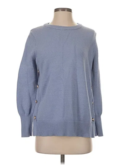 Pre-owned M Magaschoni Pullover Sweater In Blue