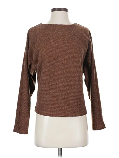 Pre-owned M Magaschoni Pullover Sweater In Brown