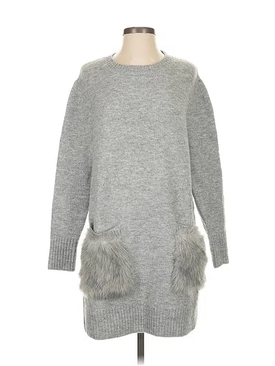 Pre-owned M Magaschoni Pullover Sweater In Gray