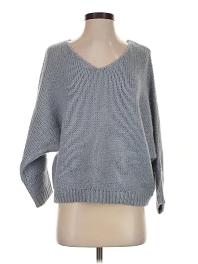 Pre-owned M Magaschoni Pullover Sweater In Gray