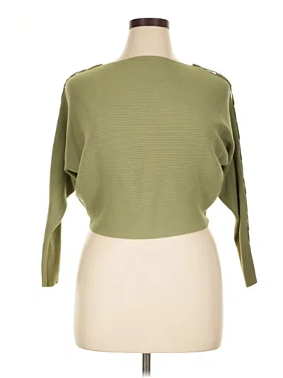 Pre-owned M Magaschoni Pullover Sweater In Green