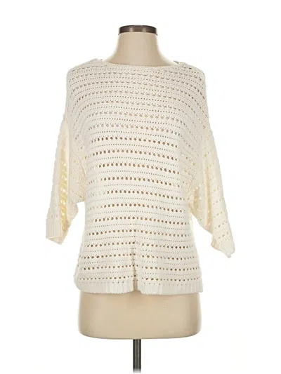 Pre-owned M Magaschoni Pullover Sweater In Ivory