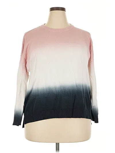 Pre-owned M Magaschoni Pullover Sweater In Pink