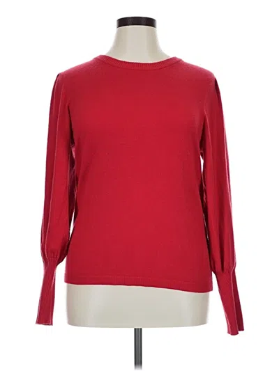Pre-owned M Magaschoni Pullover Sweater In Red