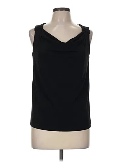 Pre-owned M Magaschoni Sleeveless Top Black Cowl Neck Tops