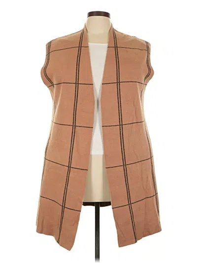 Pre-owned M Magaschoni Sweater Vest In Brown