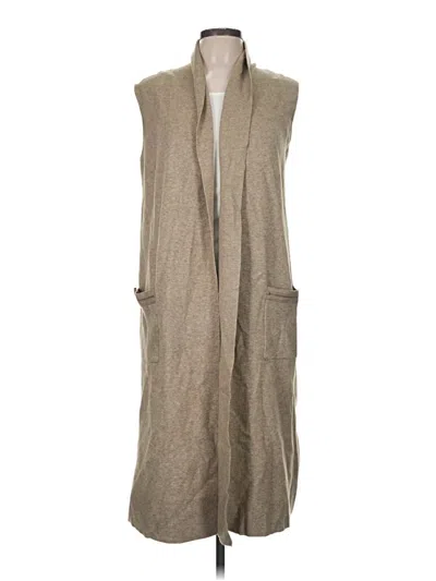 Pre-owned M Magaschoni Sweater Vest In Tan