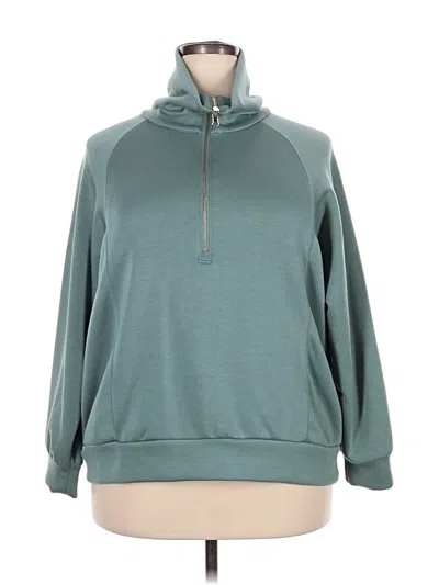 Pre-owned M Magaschoni Sweatshirt In Teal