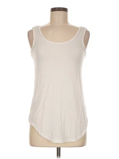 Pre-owned M Magaschoni Tank Top Ivory Strapless Neckline Tops