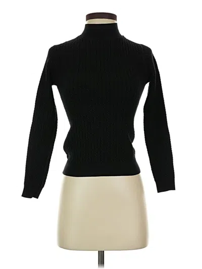 Pre-owned M Magaschoni Turtleneck Sweater In Black