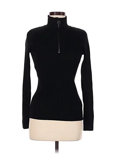 Pre-owned M Magaschoni Turtleneck Sweater In Black