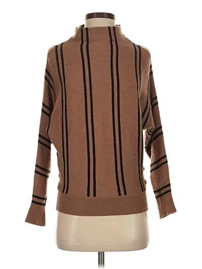 Pre-owned M Magaschoni Turtleneck Sweater In Brown