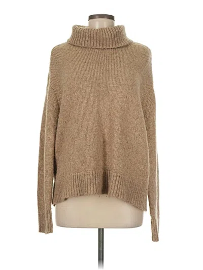Pre-owned M Magaschoni Turtleneck Sweater In Brown