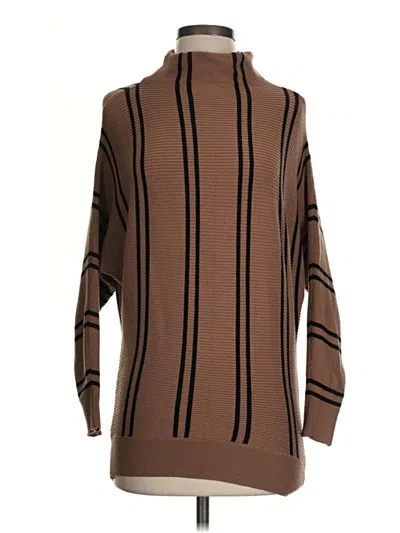 Pre-owned M Magaschoni Turtleneck Sweater In Brown
